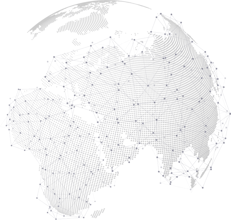 globe showing global connectivity