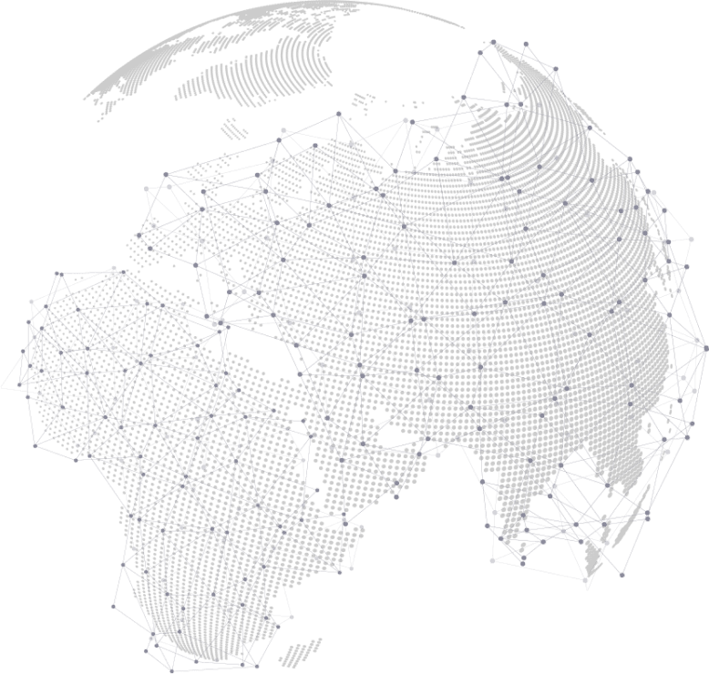 globe showing global connectivity
